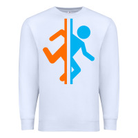 White portal   portal Premium Sweatshirt - linhVisuals