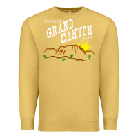 Antique Gold arizona grand canyon greetings souvenir tee shirt Premium Sweatshirt - linhVisuals