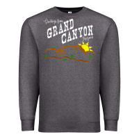 Charcoal Heather arizona grand canyon greetings souvenir tee shirt Premium Sweatshirt - linhVisuals