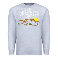 Heather Grey arizona grand canyon greetings souvenir tee shirt Premium Sweatshirt - linhVisuals