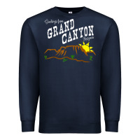 Navy arizona grand canyon greetings souvenir tee shirt Premium Sweatshirt - linhVisuals