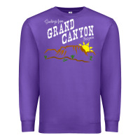 Purple arizona grand canyon greetings souvenir tee shirt Premium Sweatshirt - linhVisuals