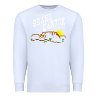 White arizona grand canyon greetings souvenir tee shirt Premium Sweatshirt - linhVisuals