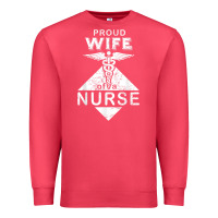 Cardinal my husband is a nurse im a proud wife of a nurse Premium Sweatshirt - linhVisuals