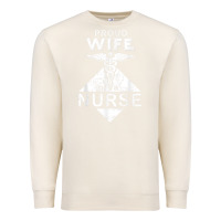 Sandshell my husband is a nurse im a proud wife of a nurse Premium Sweatshirt - linhVisuals