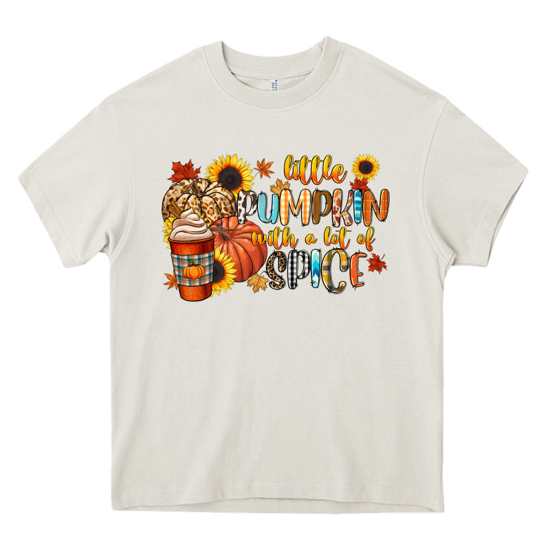 Little Pumpkin With A Lot Of Spice Heavy Core Tee by CowGirlArtShop | Teevron