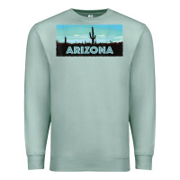 Seafoam arizona shirt   saguaro cactus desert landscape t shirt Premium Sweatshirt - linhVisuals