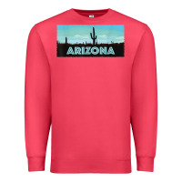 Cardinal arizona shirt   saguaro cactus desert landscape t shirt Premium Sweatshirt - linhVisuals