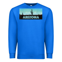 True Royal arizona shirt   saguaro cactus desert landscape t shirt Premium Sweatshirt - linhVisuals