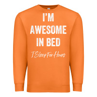 Carrot i'm awesome in bed i can sleep for hours t shirt Premium Sweatshirt - linhVisuals