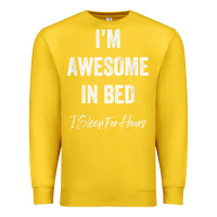 Lemon i'm awesome in bed i can sleep for hours t shirt Premium Sweatshirt - linhVisuals