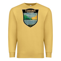 Antique Gold codorus state park pennsylvania badge vintage Premium Sweatshirt - linhVisuals
