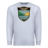 Heather Grey codorus state park pennsylvania badge vintage Premium Sweatshirt - linhVisuals