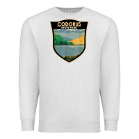 Oatmeal Heather codorus state park pennsylvania badge vintage Premium Sweatshirt - linhVisuals