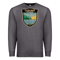 Charcoal Heather codorus state park pennsylvania badge vintage Premium Sweatshirt - linhVisuals