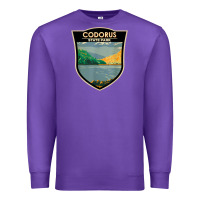 Purple codorus state park pennsylvania badge vintage Premium Sweatshirt - linhVisuals