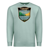 Seafoam codorus state park pennsylvania badge vintage Premium Sweatshirt - linhVisuals