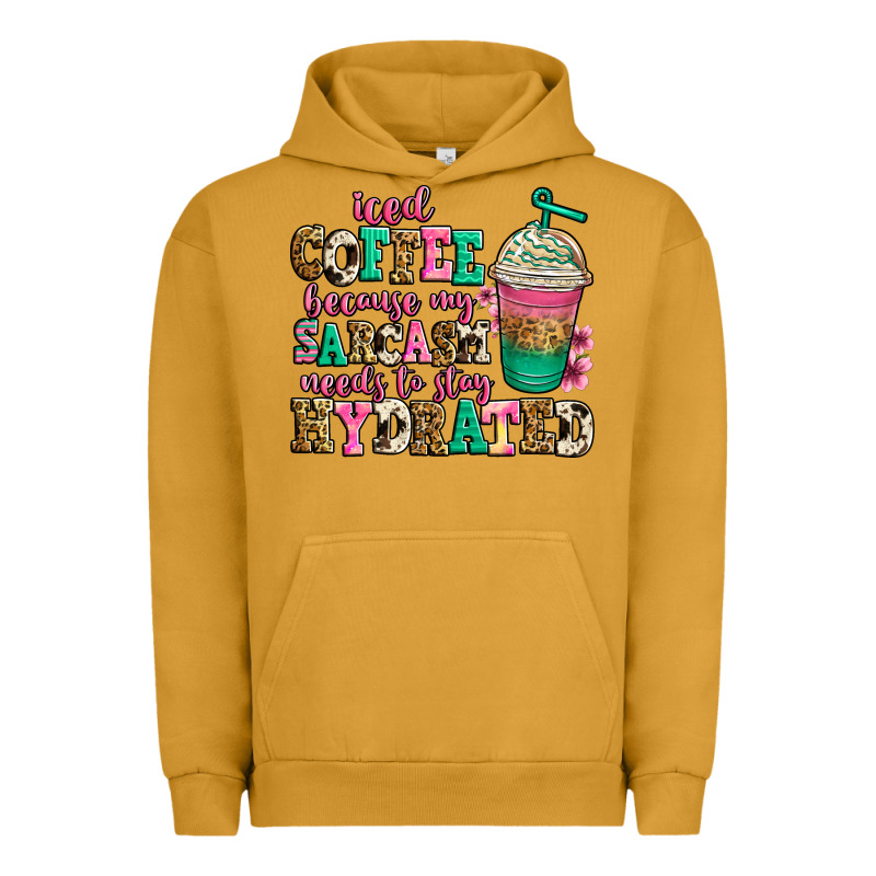 Iced Coffee Because My Sarcasm Needs To Stay Hydra Urban Hoodie by Jasminsmagicworld | Teevron