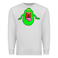 Dove Grey slimer ghost anime Premium Sweatshirt - linhVisuals