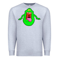 Heather Grey slimer ghost anime Premium Sweatshirt - linhVisuals