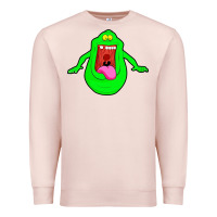 Pale Pink slimer ghost anime Premium Sweatshirt - linhVisuals