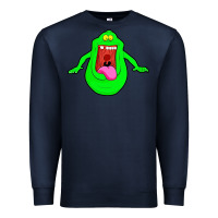 Navy slimer ghost anime Premium Sweatshirt - linhVisuals