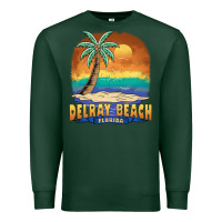 Sports Green delray beach florida  vintage distressed souvenir long sleeve t shirt Premium Sweatshirt - linhVisuals