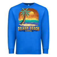 True Royal delray beach florida  vintage distressed souvenir long sleeve t shirt Premium Sweatshirt - linhVisuals