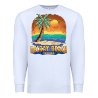 White delray beach florida  vintage distressed souvenir long sleeve t shirt Premium Sweatshirt - linhVisuals