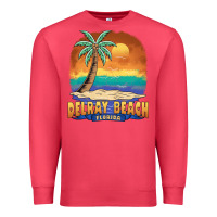 Cardinal delray beach florida  vintage distressed souvenir long sleeve t shirt Premium Sweatshirt - linhVisuals