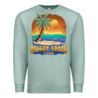 Seafoam delray beach florida  vintage distressed souvenir long sleeve t shirt Premium Sweatshirt - linhVisuals