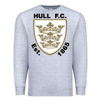 Heather Grey hull fc Premium Sweatshirt - linhVisuals