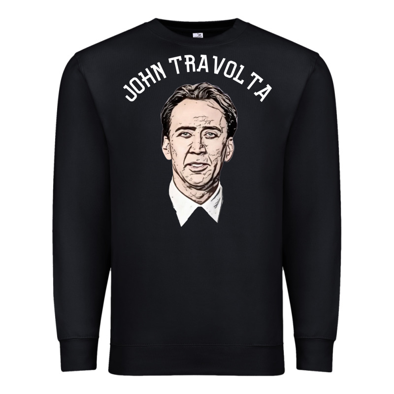 Sports Nicolas Cage As John Travolta Premium Sweatshirt by linhVisuals | Teevron