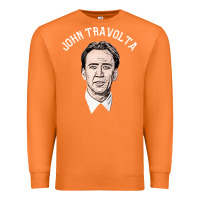 Carrot sports nicolas cage as john travolta Premium Sweatshirt - linhVisuals