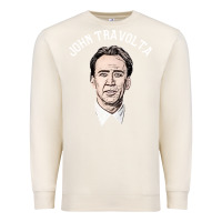 Sandshell sports nicolas cage as john travolta Premium Sweatshirt - linhVisuals
