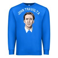 True Royal sports nicolas cage as john travolta Premium Sweatshirt - linhVisuals