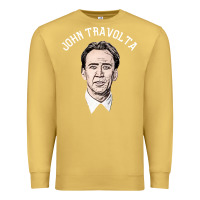 Antique Gold sports nicolas cage as john travolta Premium Sweatshirt - linhVisuals