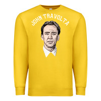 Lemon sports nicolas cage as john travolta Premium Sweatshirt - linhVisuals