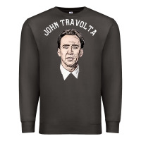 Smoke sports nicolas cage as john travolta Premium Sweatshirt - linhVisuals