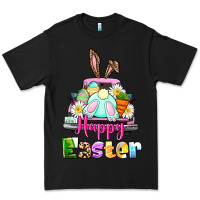 Black Bunny Happy Easter truck Premium Tee - CowGirlArtShop