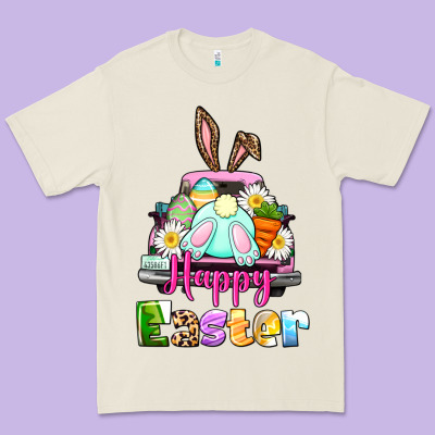Bunny Happy Easter Truck Premium Tee Designed By Cowgirlartshop