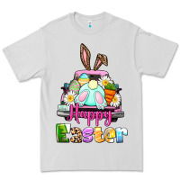 Dove Grey Bunny Happy Easter truck Premium Tee - CowGirlArtShop