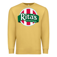 Antique Gold rita's italian ice cafe Premium Sweatshirt - linhVisuals