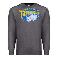 Charcoal Heather leed rhinos Premium Sweatshirt - linhVisuals