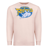 Pale Pink leed rhinos Premium Sweatshirt - linhVisuals