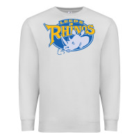 Dove Grey leed rhinos Premium Sweatshirt - linhVisuals