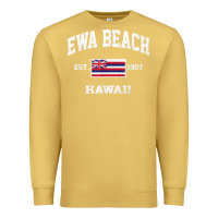 Antique Gold ewa beach hawaii hi vintage state athletic style t shirt Premium Sweatshirt - linhVisuals