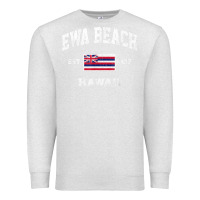 Oatmeal Heather ewa beach hawaii hi vintage state athletic style t shirt Premium Sweatshirt - linhVisuals