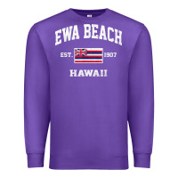 Ewa Beach Hawaii Hi Vintage State Athletic Style T Shirt Premium Sweatshirt | Teevron