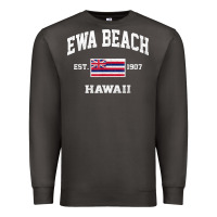 Smoke ewa beach hawaii hi vintage state athletic style t shirt Premium Sweatshirt - linhVisuals